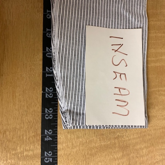 Good American leggings SZ 3/4 striped compression quick dry exercise lounge NWT - Picture 9 of 10